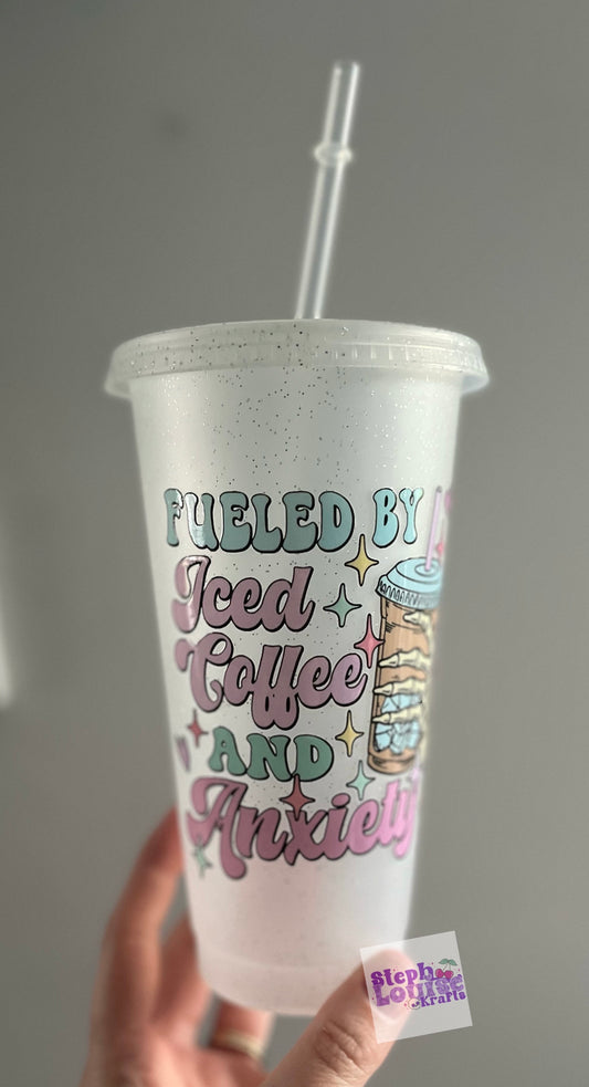 Fuelled by ice coffee cold cup