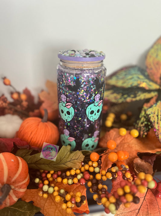 Poison Apple glass can snowglobe