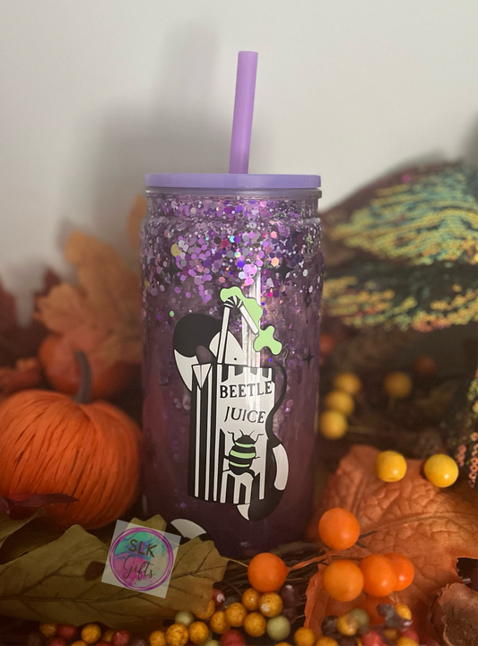 Purple Juice carton 10z acrylic snowglobe