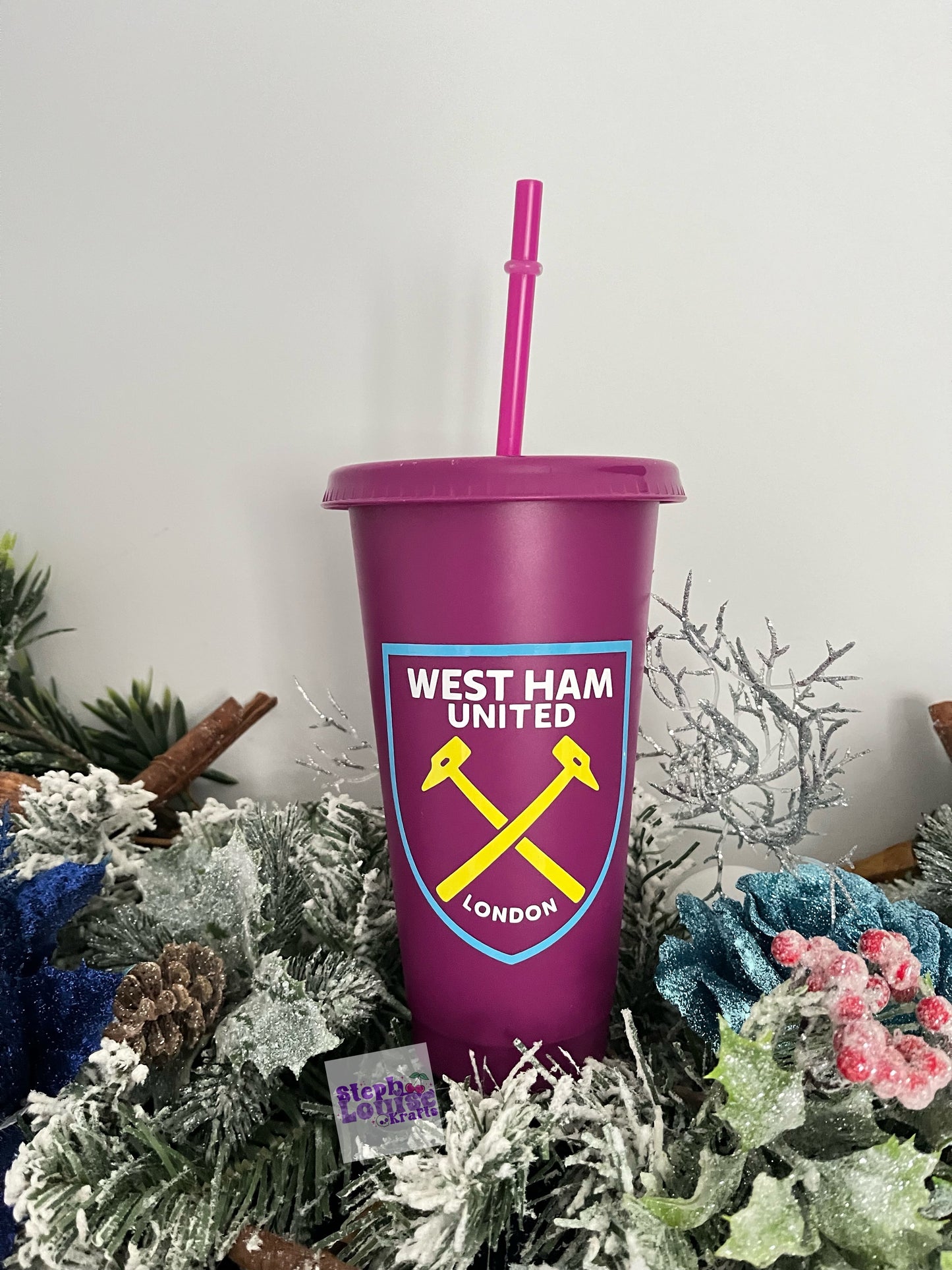 Football team 24oz cold cup