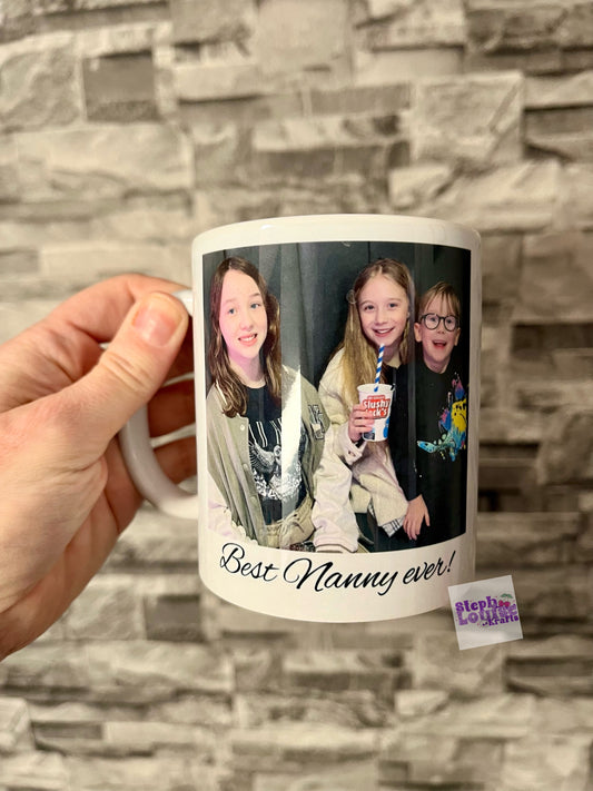 Custom photo mug